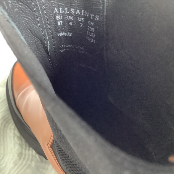 AllSaints Harlee Lug Sole Chelsea Boots NWOT, size 7 - Picture 8 of 8